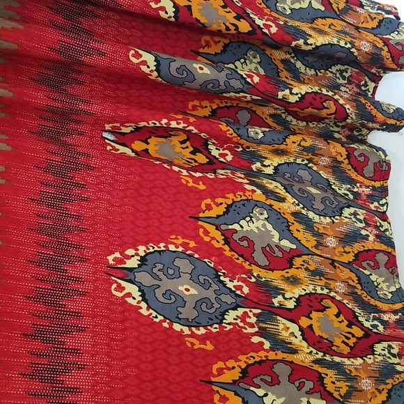 California Woman boho printed maxi dress Size M - Picture 6 of 11